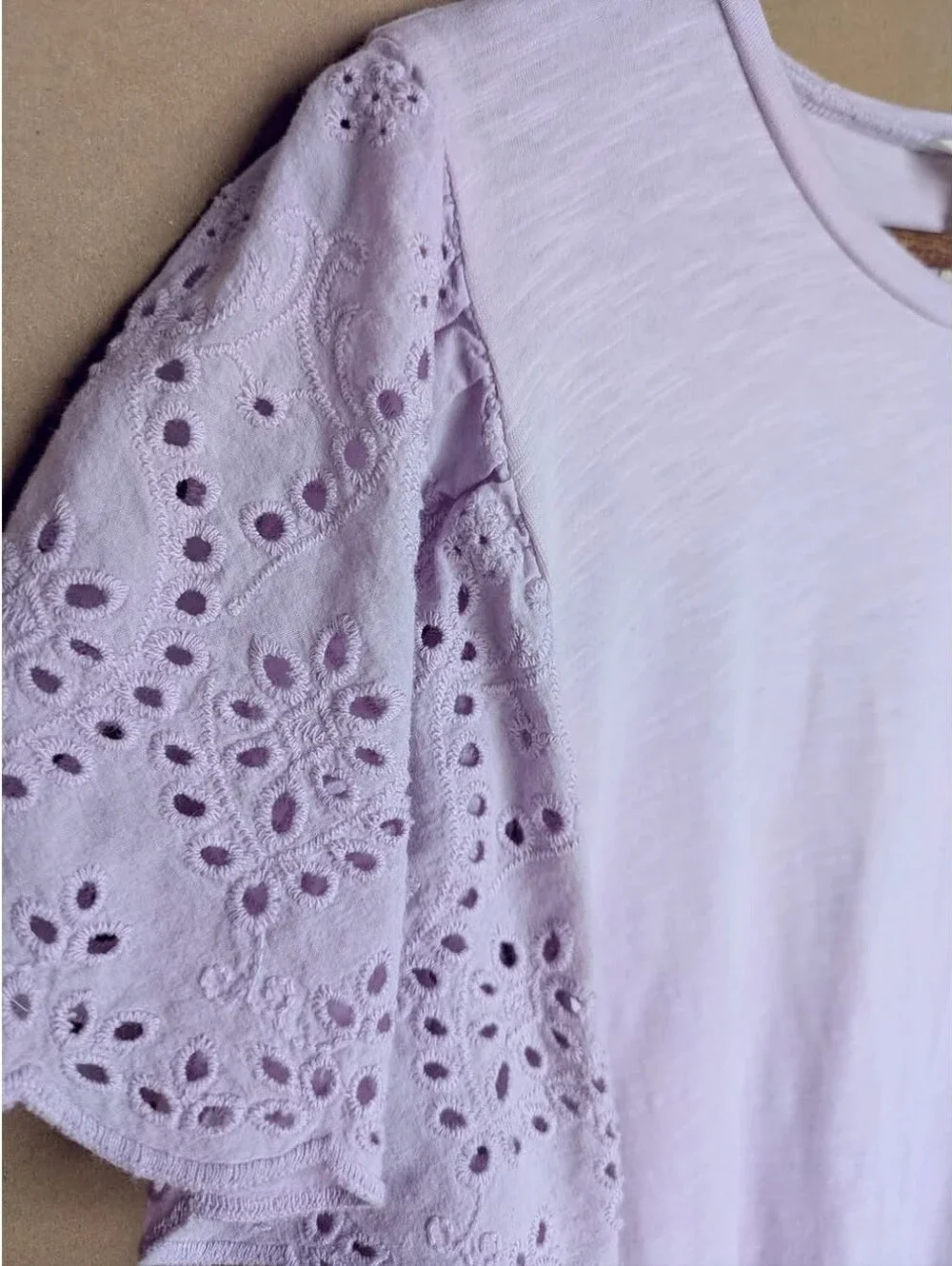 Matilda Jane Purple Flutter-Sleeve Top